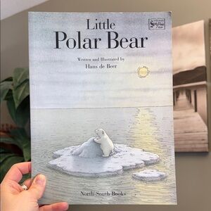 Vintage 1987 Little Polar Bear Book by Hans de Beer Paperback Picture Book